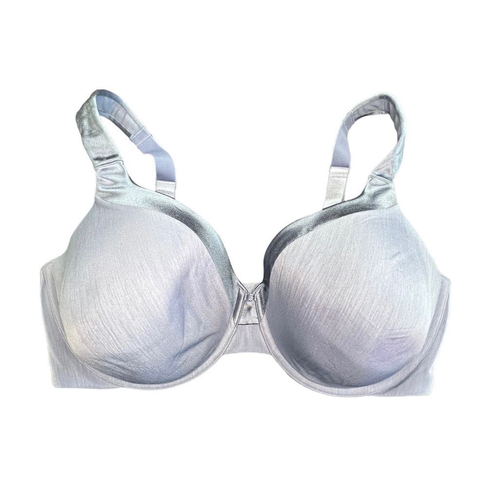 Vanity Fair Light Blue Padded 4 Clasp Underwire Bra